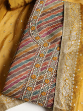 Embroidered Tissue Unstitched Suit With Dupatta